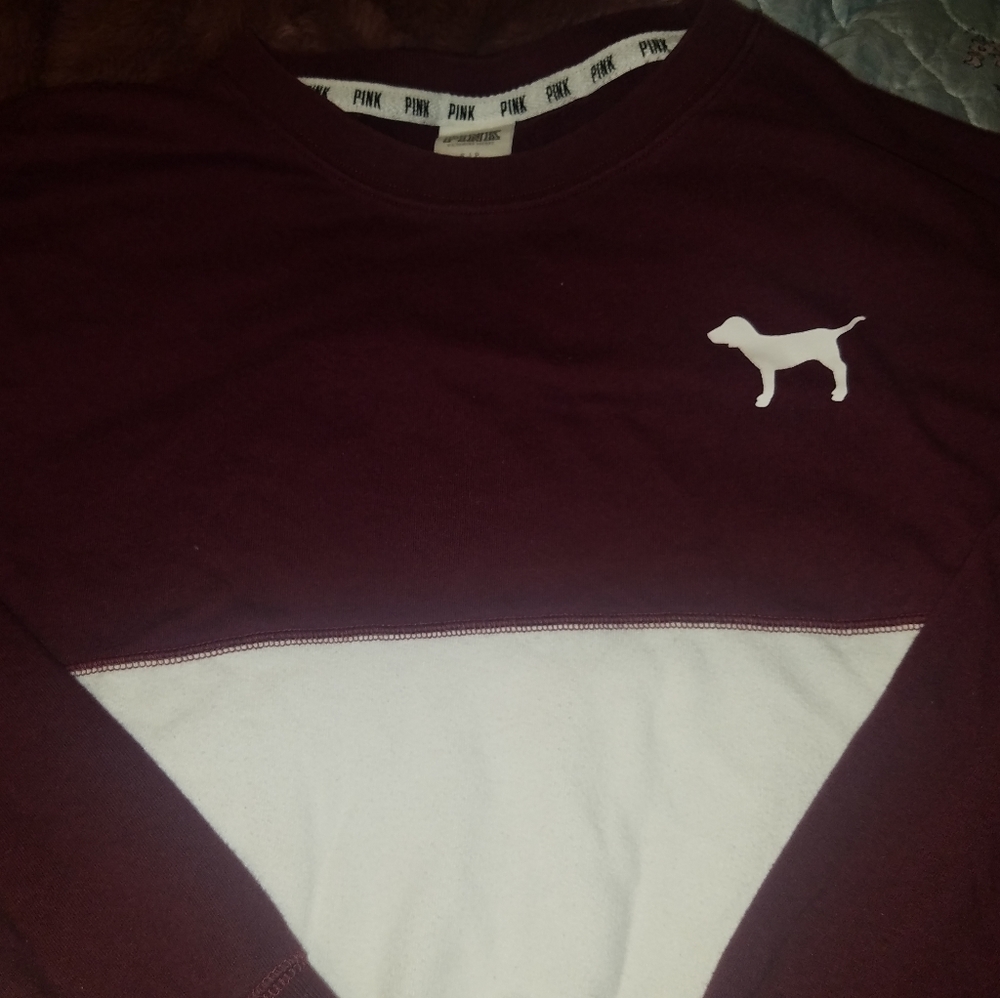PINK Victoria's Secret Varsity Tunic Sweatshirt